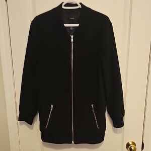 Forever 21 Black Jacket with Metallic Details